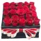 24 Red Color Roses in a Box